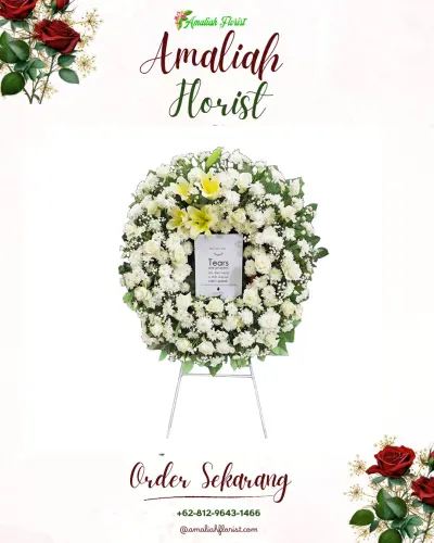 Krans Bunga Duka Cita di Paguyaman